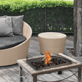Premium Square Slate Tile Fire Pit – 30 Inch with Spark Guard