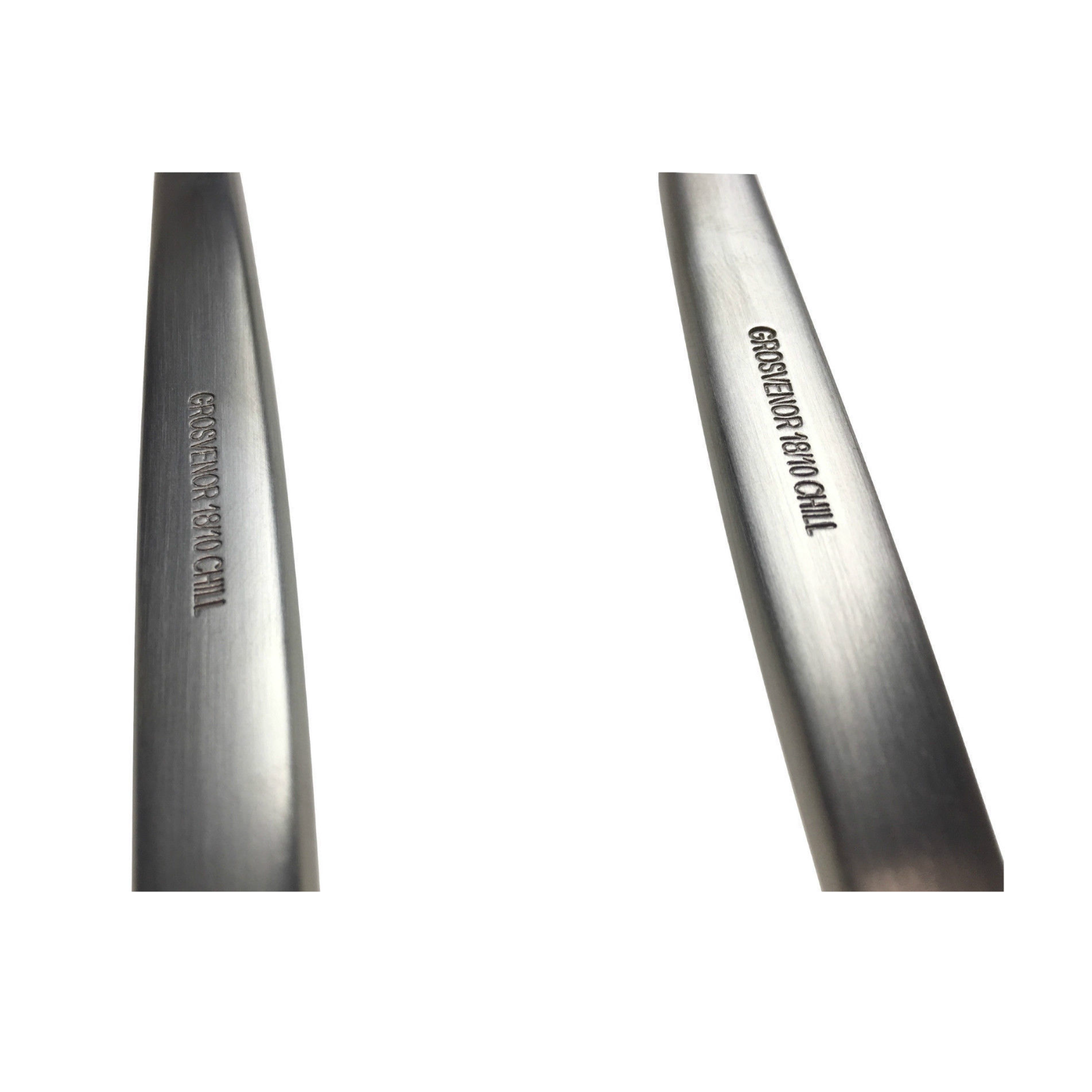 Premium GROSVENOR Chill 2 Salad Servers - 18/10 Stainless Steel