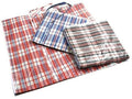Premium Large Stripe Zip Storage Bags with Handles - 65 x 60 x 25cm, 10 Pack