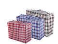 Premium Large Stripe Zip Storage Bag with Handles - 65 x 60 x 25cm, 1 Pack