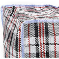 Premium Large Stripe Zip Storage Bags with Handles - 78 x 90 x 25cm, 12 Pack