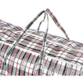 Premium Large Stripe Zip Storage Bags with Handles - 78 x 90 x 25cm, 12 Pack
