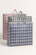 48x Large Stripe Zip Bags 78cm x 90cm x 25cm - Waterproof, Reusable, Easy Storage - SuperSaverAU - view 2