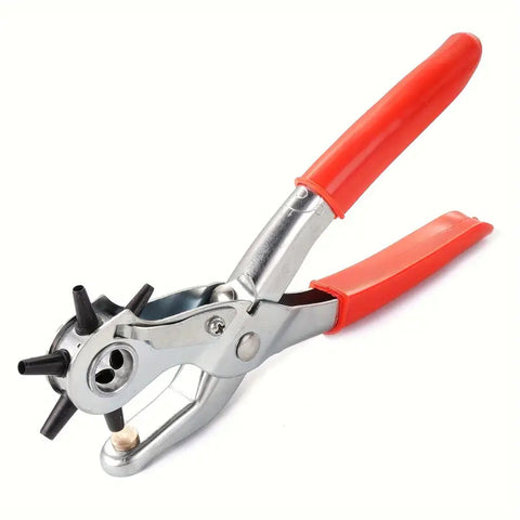 Multi-Size Leather Belt Eyelet Hole Punch Puncher Plier Revolving Handcraft Tool - SuperSaverAU - view 2