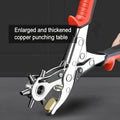 Multi-Size Leather Belt Eyelet Hole Punch Puncher Plier Revolving Handcraft Tool - SuperSaverAU - view 4