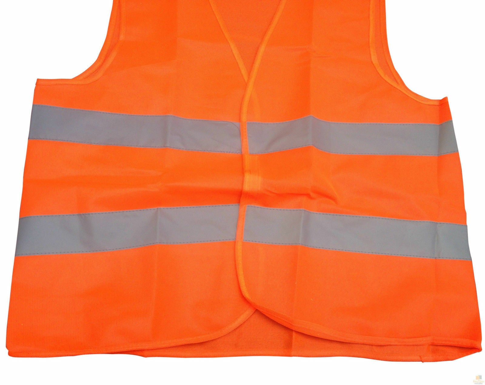 Premium Hi Vis Safety Vest Bulk Pack with Reflective Tape - Orange, 10 Pack