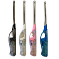 Clear Long Gas Lighter 28cm for BBQ, Kitchen, Cigarettes - Assorted Colours - SuperSaverAU - view 2