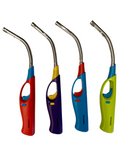 4x Clear Flexible Gas Lighter for BBQ Kitchen Cigarette w/ Safety Lock - Assorted Colours - SuperSaverAU - view 2