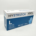 Hystretch Clear Disposable Vinyl Gloves Latex-Free - L, 1000 Pack