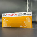 Hystretch Clear Disposable Vinyl Gloves Latex-Free - XL, 1000 Pack