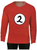 Adult Cat In The Hat Thing 2 Long Sleeve Red Top Costume Book Week - L - SuperSaverAU - view 1