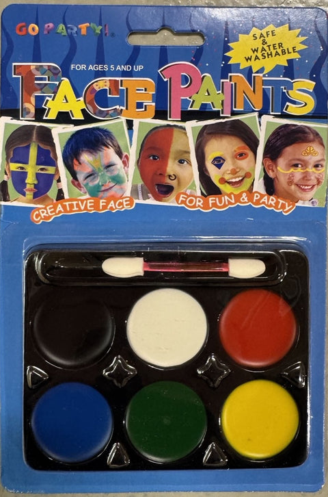 FACE PAINT Costume Party Non-Toxic Palette Clown Dress Up Make Up Halloween - SuperSaverAU - view 2