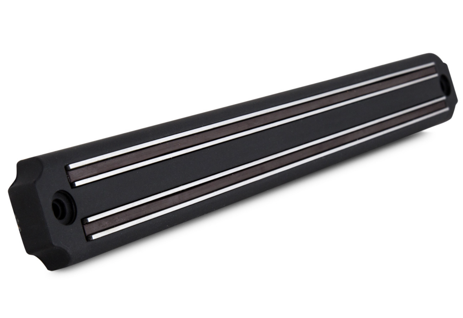 Premium Magnetic Knife Holder Wall Rack - Black, 35cm