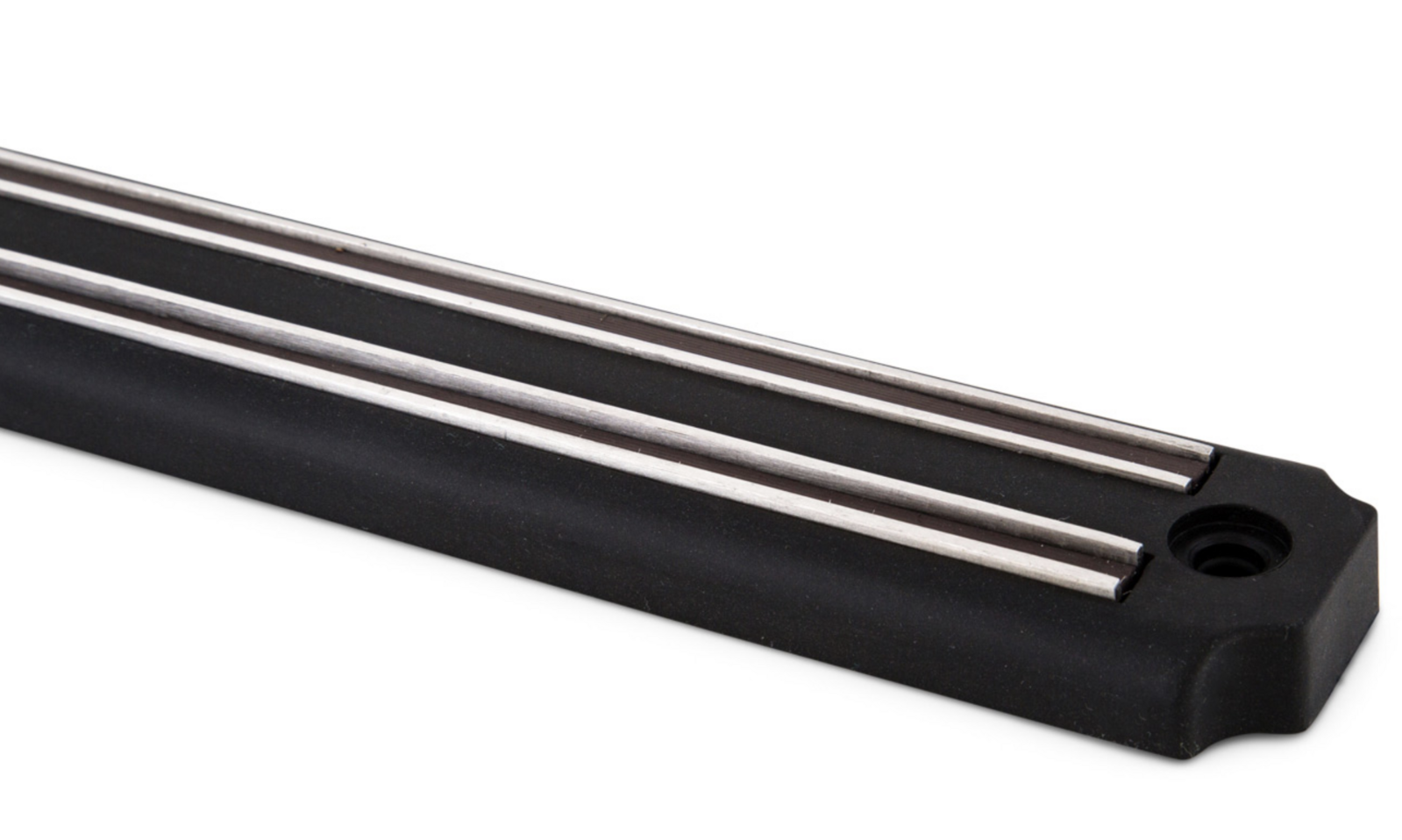 Premium Magnetic Knife Holder Wall Rack - Black, 35cm