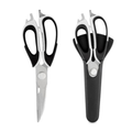 Premium 7 in 1 Multipurpose Kitchen Scissors with Magnetic Case - Black