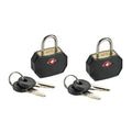 Lewis N. Clark TSA Keyed Luggage Locks - Black, 2 Pack
