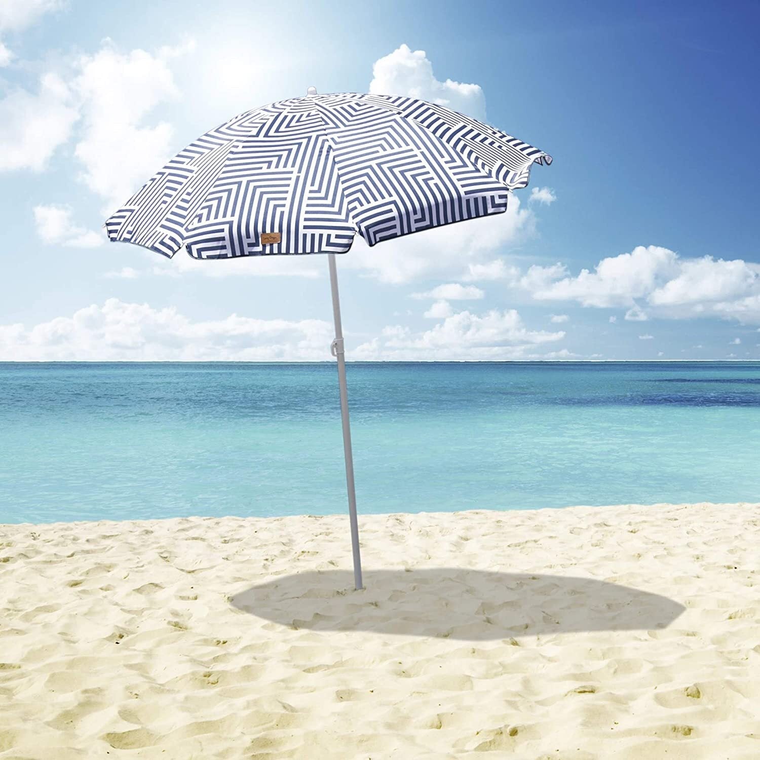 Premium Lazy Dayz Beach Umbrella with Tilt & Carry Bag - 1.8m