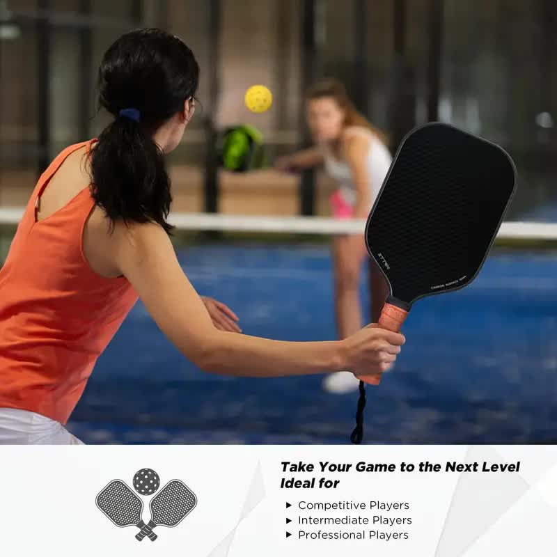 3K Graphite Carbon Fiber Pickleball Paddle, 225.7g, Polypropylene Core, Ultra-Comfort Grip - SuperSaverAU - view 3