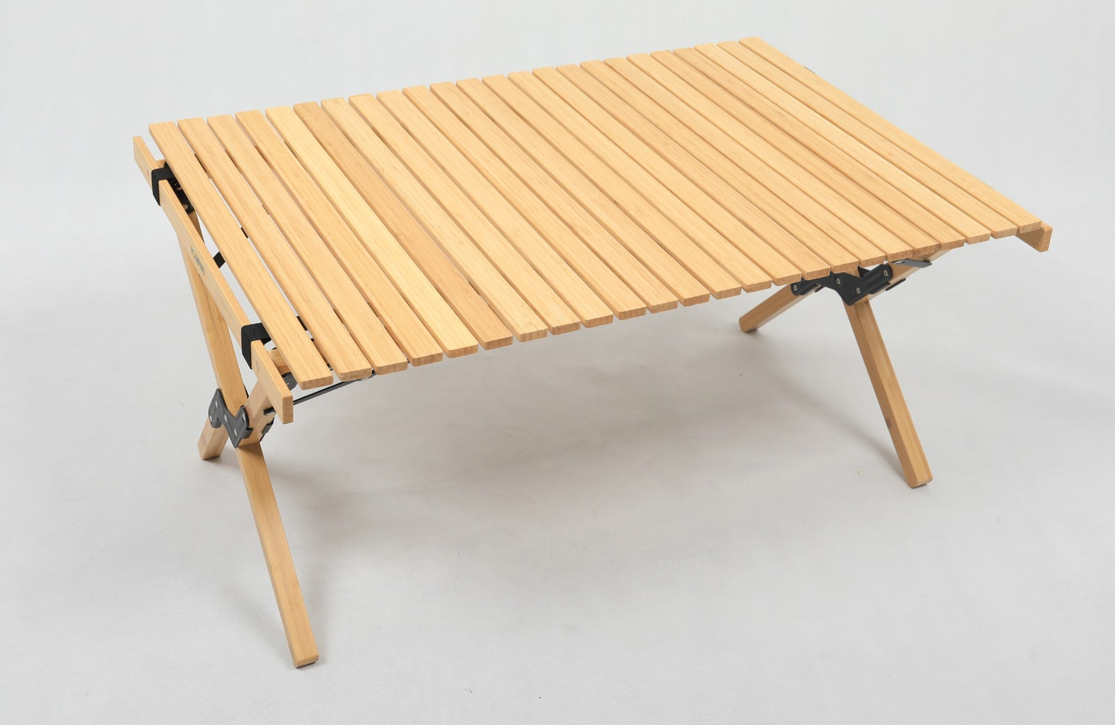 Premium Folding Bamboo Camping Table - 60 x 93cm
