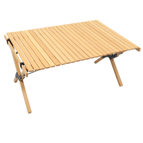 Bamboo Camping Chairs & Table Set - 2 Chairs & 1 Table, Portable, Eco-Friendly, 60x93cm - SuperSaverAU - view 2