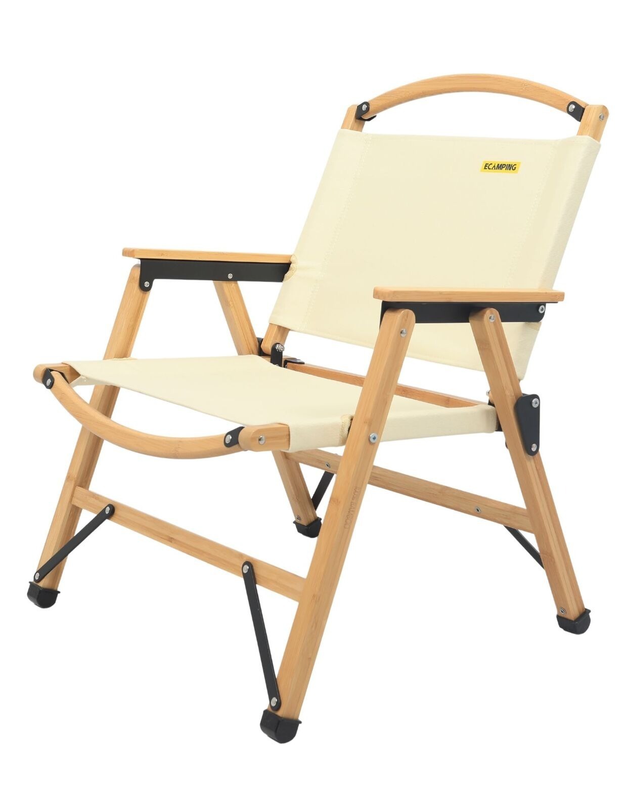 Premium Bamboo Camping Chairs & Table Set - 3 Chairs + 1 Table