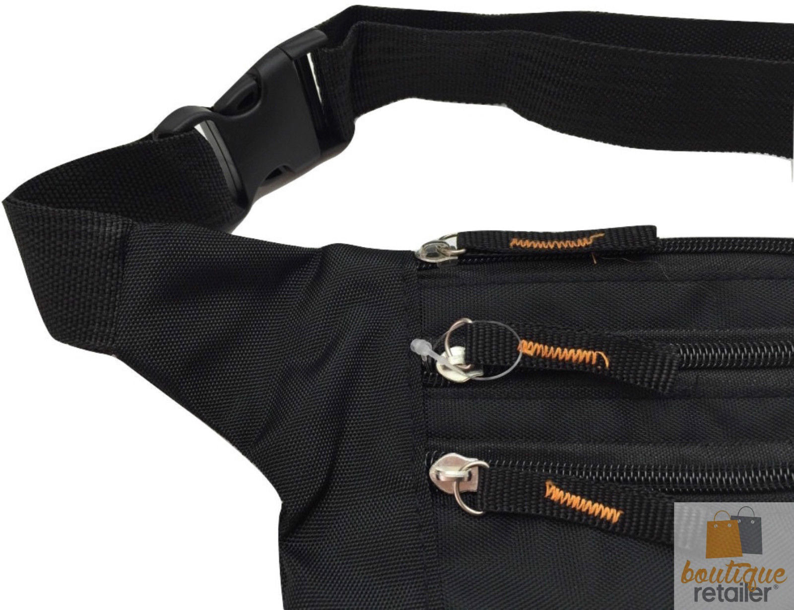 Premium Travel Money Belt Passport Wallet with 4 Compartments