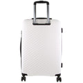 Pierre Cardin Milleni Checked Luggage with TSA Lock - White 75cm, 124L