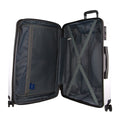 Pierre Cardin Milleni Checked Luggage with TSA Lock - White 75cm, 124L