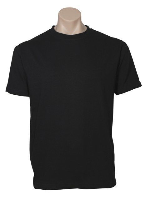 Premium Black Unisex 100% Cotton Plain Basic T-Shirt XXL