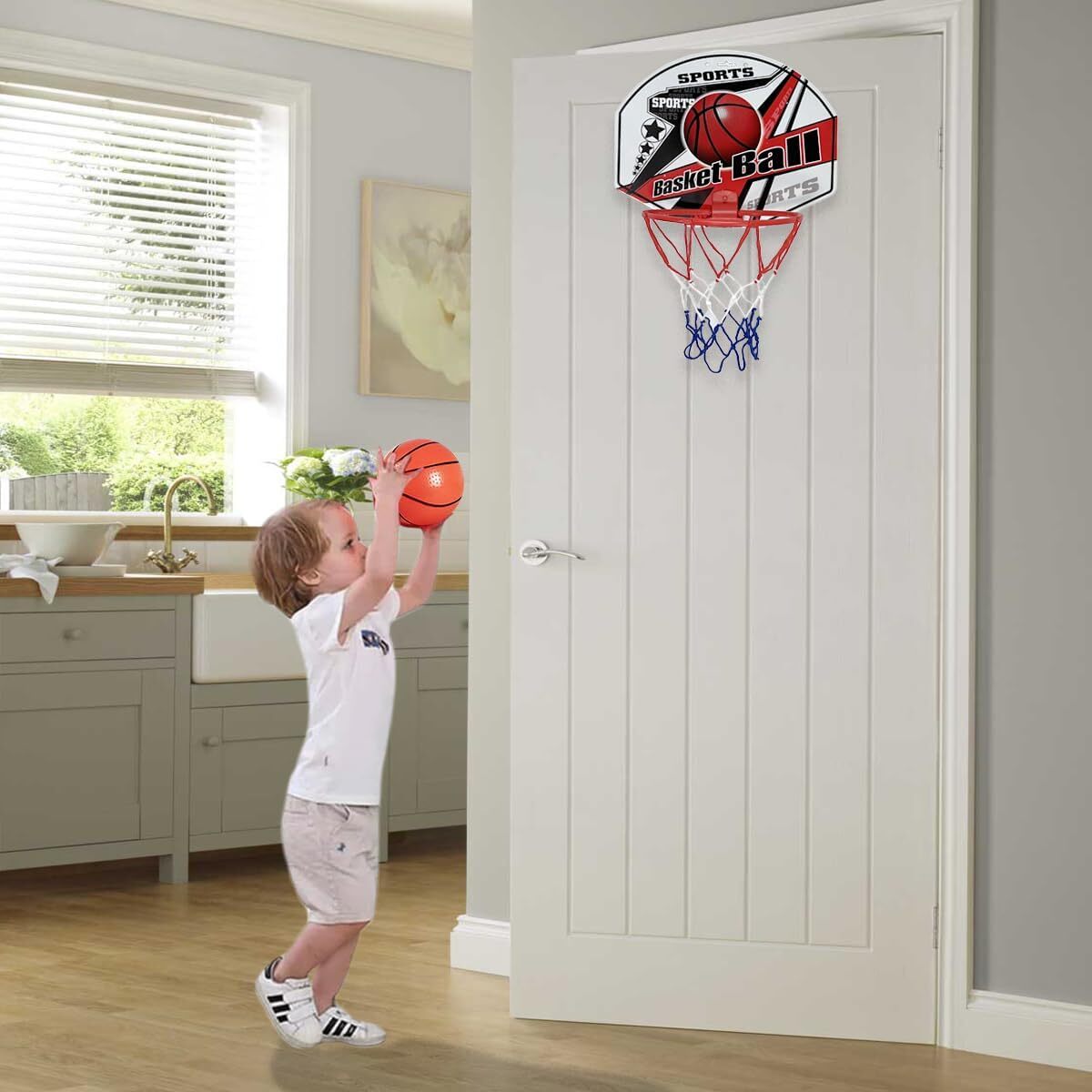 Premium Mini Basketball Hoop with Backboard, Net & Ball for Kids