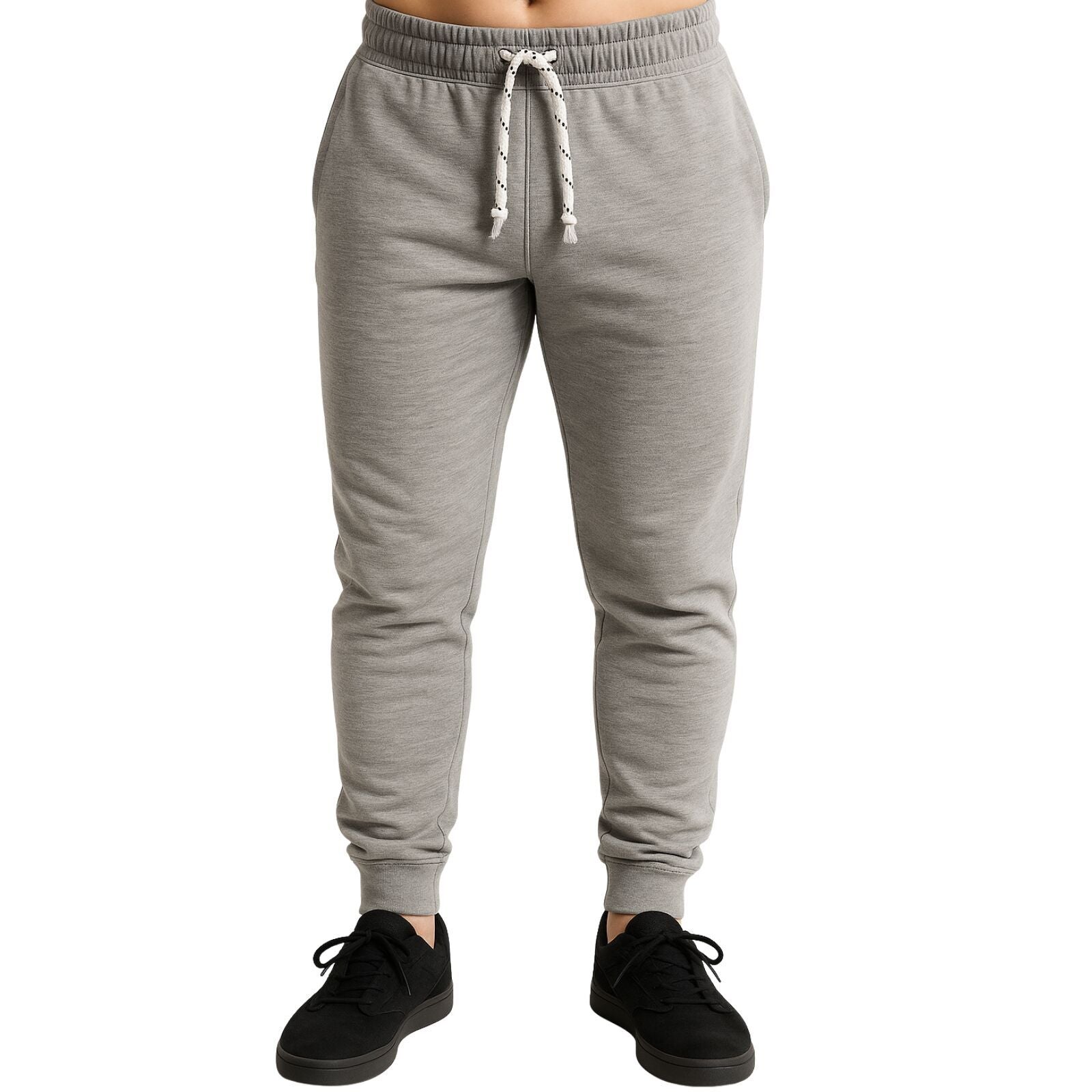 Premium Men's Grey Slim Fit Cuffed Track Pants XXL