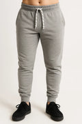 Premium Men's Grey Slim Fit Cuffed Track Pants XXL