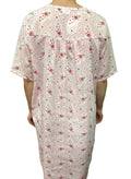 Premium Women's Pink 100% Cotton Short Sleeve Nightie Size 18