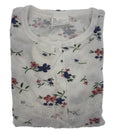 Premium Women's White Pink Cotton Sleeveless Lace Nightie Size 16