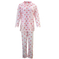 Premium Women's Pink Floral 100% Cotton Button Up Pyjama Set Size 22