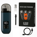 G'DAY SIR Rechargeable USB-C Nose Hair Trimmer, Waterproof, Quiet Motor, Blue/Teal - SuperSaverAU - view 2