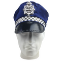 Premium Police Officer Captain Costume Hat - Blue