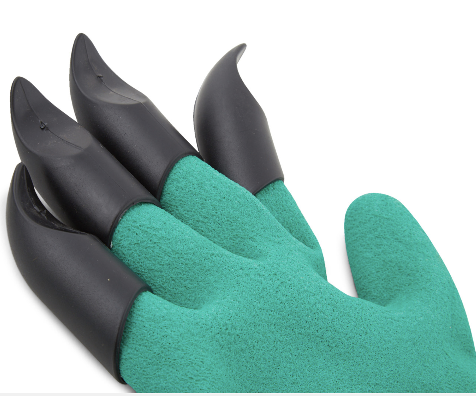 Garden Guru Waterproof Garden Gloves with Digging Claws - Green/Black