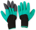 Garden Guru Waterproof Garden Gloves with Digging Claws - Green/Black
