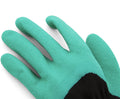 Garden Guru Waterproof Garden Gloves with Digging Claws - Green/Black