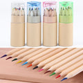 Premium Mini Colour Pencils with Sharpener Caps - 18 Piece