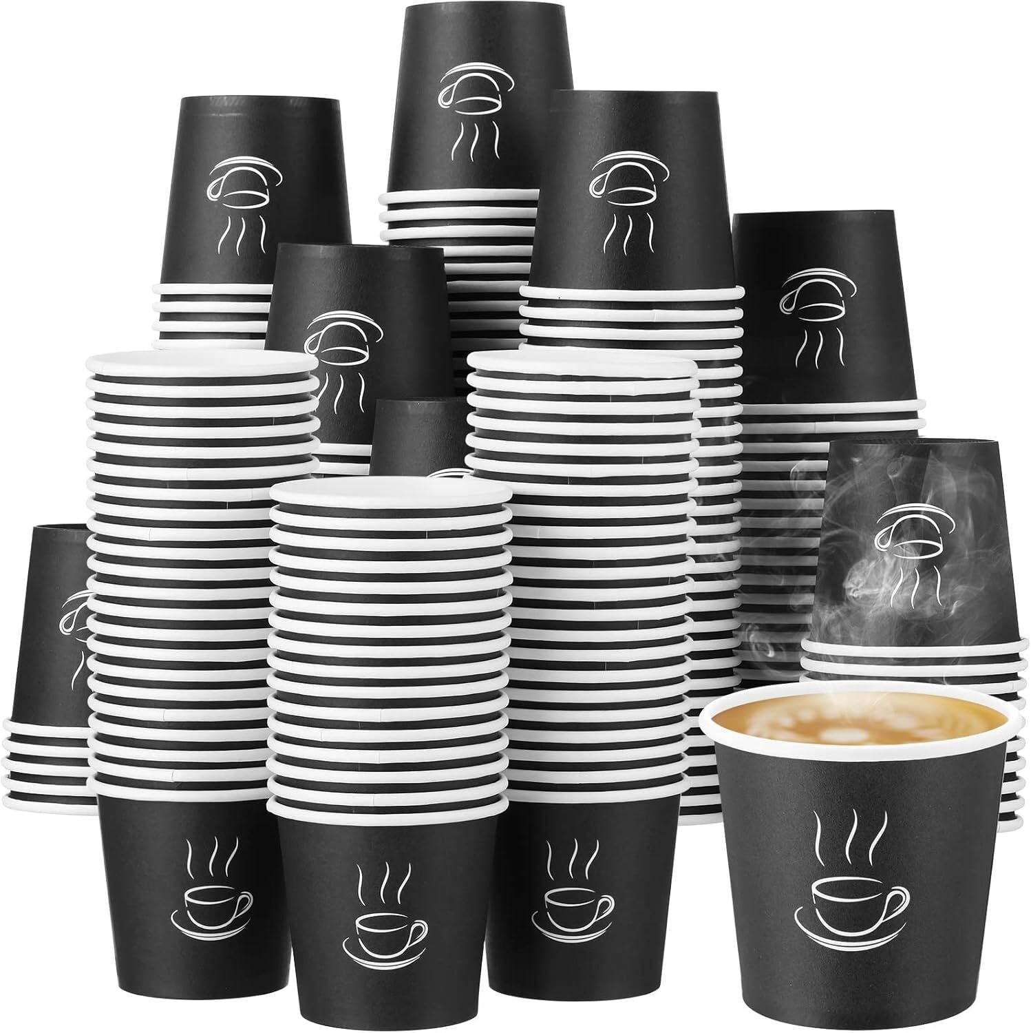 2400 Disposable Coffee Cups 4oz Extra Strong Takeaway Paper Take Away Bulk - SuperSaverAU - view 1