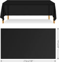 Premium Reusable Plastic Party Tablecloth - Black, 137 x 274cm