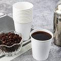 1000pcs 6oz Premium White Paper Coffee Takeaway Cups Bulk - SuperSaverAU - view 3