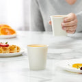 1000pcs 6oz Premium White Paper Coffee Takeaway Cups Bulk - SuperSaverAU - view 4