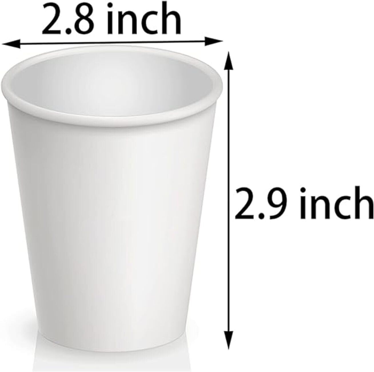 1000pcs 6oz Premium White Paper Coffee Takeaway Cups Bulk - SuperSaverAU - view 7