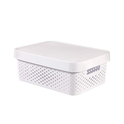 Premium Plastic Storage Boxes with Lids – 11L, 16 Pack