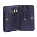 Pierre Cardin Women's RFID Leather Clutch Wallet - Purple