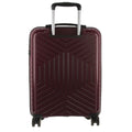 Pierre Cardin x Milleni 3 Piece Hardshell Luggage Set - Burgundy/White