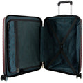 Pierre Cardin x Milleni 3 Piece Hardshell Luggage Set - Burgundy/White